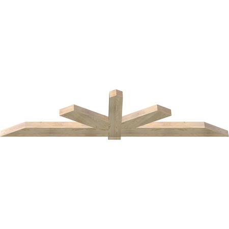 Ekena Millwork Kennewick Rough Sawn Timber Gable Bracket, Douglas Fir, 108"W x 27"H x 4"D x 6"F, 6/12 Pitch GBW108X27X0406KEN00RDF